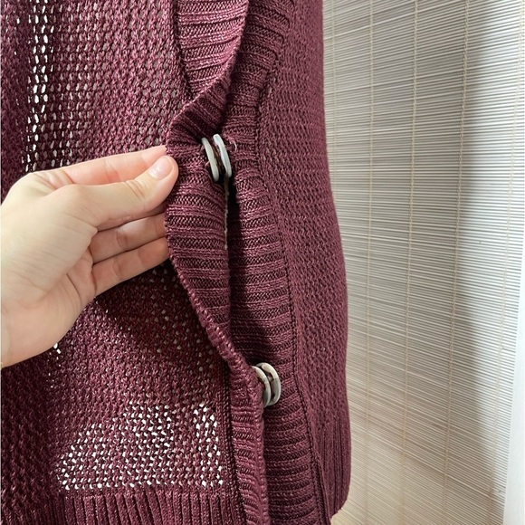 Lafayette 148 Knit Hemp Cardigan Vest - Picture 3 of 8